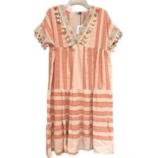 Cívico 51 rose white boho dress size M