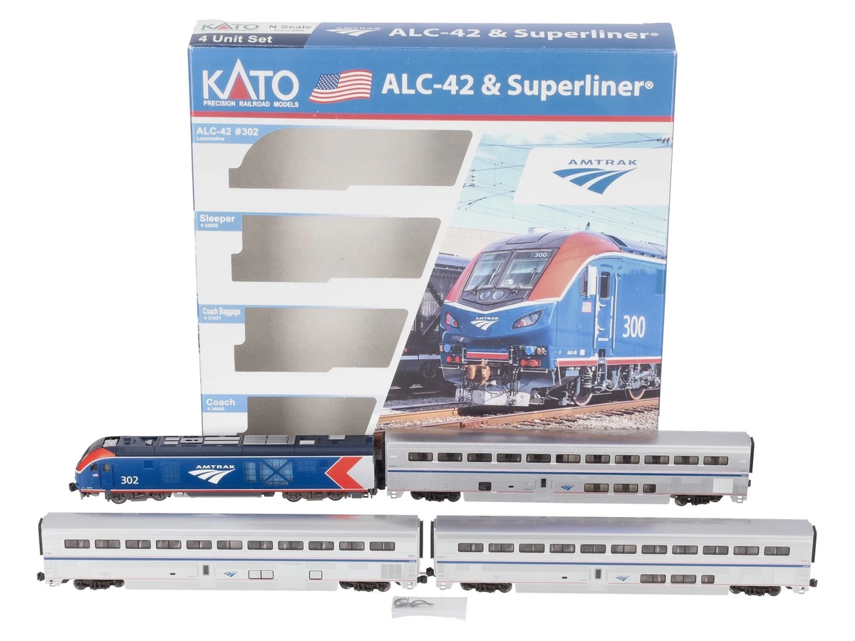 KATO Amtrak ALC-42 and Superliner 4-Unit Starter Set - 10-1788 for