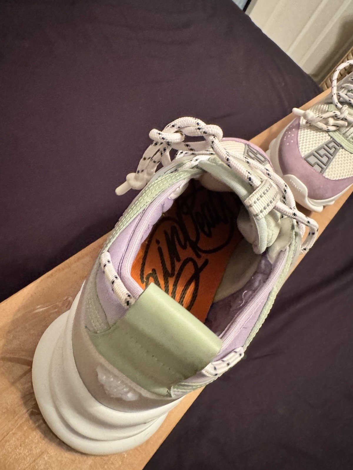 Versace Chain Reaction Signed Customized Purple G… - image 8