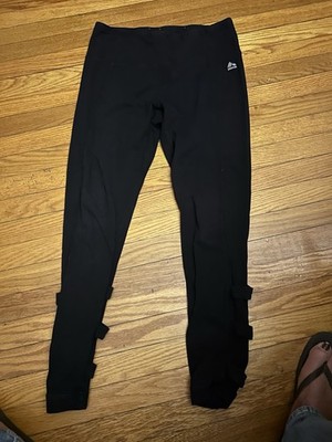 Women s Black RBX Stretch Pants With Slits On The Sides At Bottom Sz Med