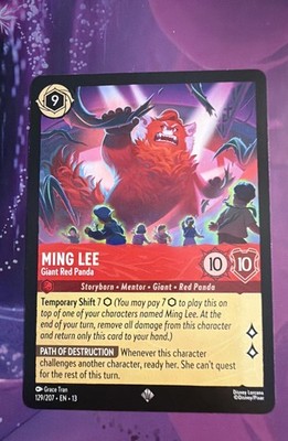 Ming Lee - Giant Red Panda 129/204 Attack of the Vine! SUPER RARE