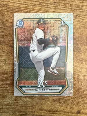 BARGAIN BIN: 2026 Bowman Wei-En Lin 1st Mojo Refractor Athletics