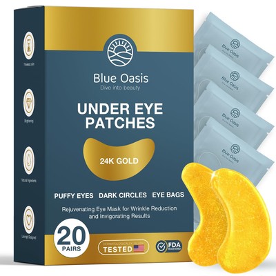 Under Eye Patches for Puffy Eyes and Dark Circles   24k Gold Mask... 