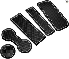 Accessories, Upgraded Custom Non-Slip Center Console Mats, Gray Trim