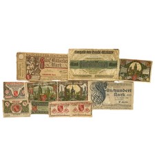 11 Geldscheine Notgeld Stadt Mainz Banknoten Reichsmark 1921 - 1923 Konvolut