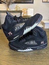 Size 11.5 - Paris Saint-Germain x Air Jordan 5 Retro Black for
