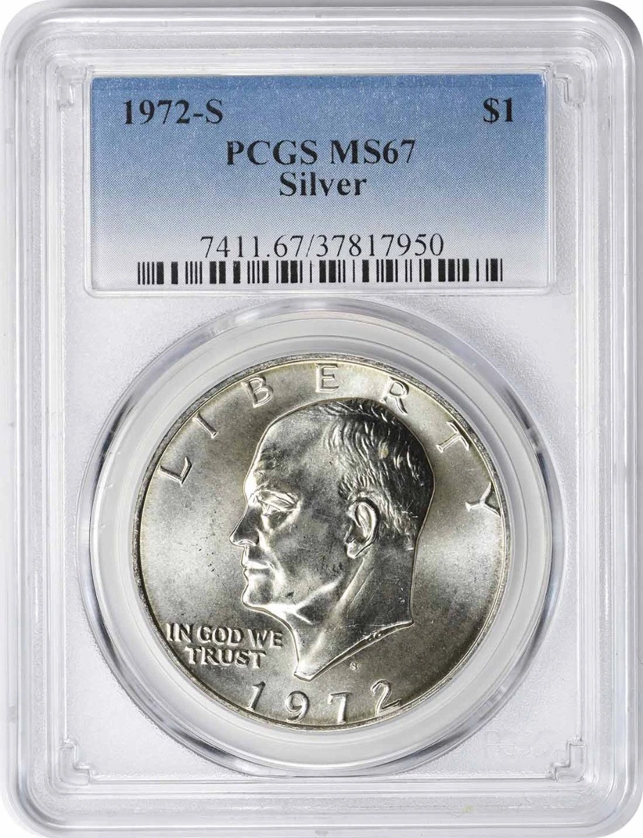 MS 67 Graded 1972 Eisenhower Dollars (1971-1978) for sale | eBay