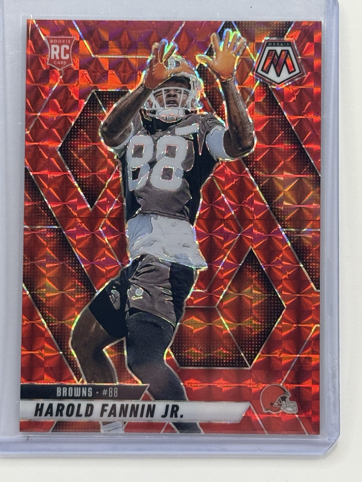 2025 Mosaic Harold Fannin Jr. Rookies RC Red Rookie #384 Browns