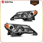 2Pcs Pair Headlights Assembly For 2013 2014 2015 Toyota RAV4 2.5L Black Housing