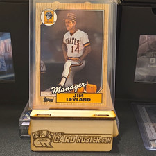 Topps 1987 Jim Leyland Pittsburgh Pirates Checklist Rookie #93 Baseball Card. rookie card picture