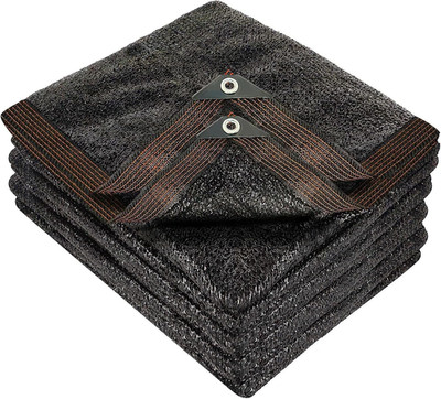 50% Black Shade Cloth, 14 X 20 FT Durable Mesh Tarp with Grommets, Garden Sunblo