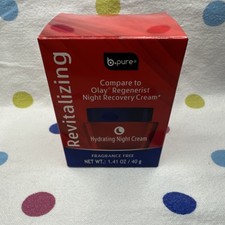 b.pure Hydrating Night Cream Fragrance Free Vitamin E B5 B3 1.41 oz