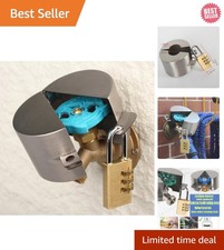 Outdoor Faucet Lock with Combination Padlock - Protect Your Water Access