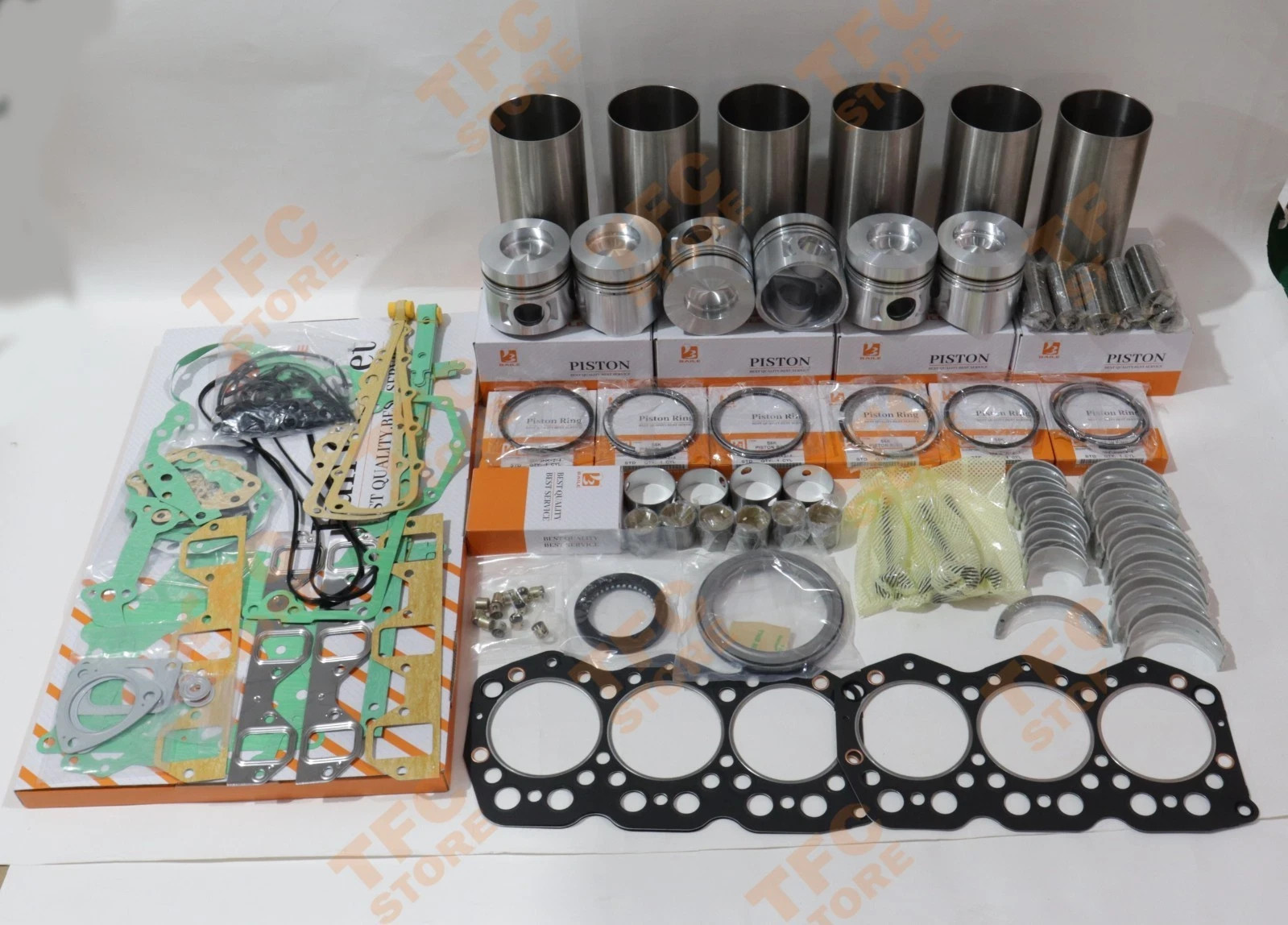 S6K S6KT Overhaul Rebuild Kit + Crankshaft+Connecting Rods for Mitsubishi Engine