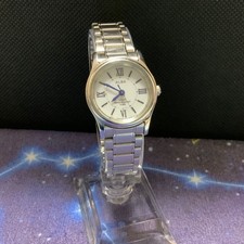 SEIKO ALBA Solar V117-0AP0 Women's Watch Used Condition