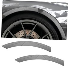 2PCS Car Wheel Tire Eyebrow Strip, Wheel Arch Lip Trim Sticker Gray
