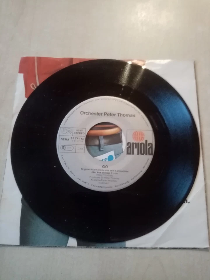"7" SINGLE-PETER THOMAS-TEE 78/GO-TV MELODIE-FUNK -SOUL-SOUNDTRACK-ARIOLA-1977- - Bild 2 von 2