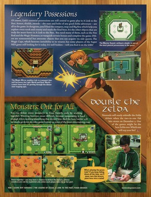 2002 Zelda Link to the Past Four Swords GBA Print Ad/Poster Official Promo Art