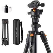 Lightweight 64" Camera Tripod, 8kg Load Capacity