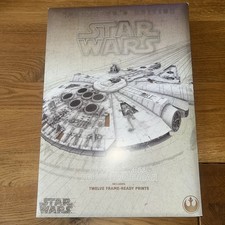 Official 2022 DeLuxe  A3 Star Wars Calendar Includes 12 Frame Ready Prints Rare