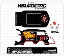 Kool Kombi Custom Universal Waterslide Decal For Hot Wheels 164 Scale 054