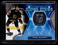 2020-21 Upper Deck Trilogy Rookie Super Stage Gage Quinney Vegas Golden Knights