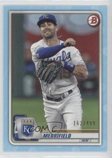 2020 Bowman Sky Blue 162/499 Whit Merrifield #37 00gy