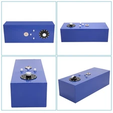 NEW 15 GALLON/57L TOP-FEED ALUMINUM RACING FUEL CELL GAS TANK+CAP+LEVEL SENDER