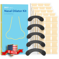 Reusable Nasal Strips Band with 45 Tabs for Breathing and Snoring Relief