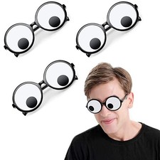 Delphinus Googly Eyes Glasses, Funny Googly Eyes Goggles Shaking Party Glasses T