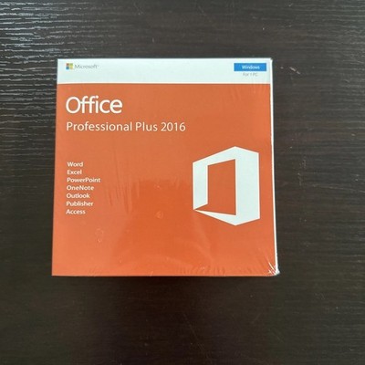 Microsoft Office 2016 Professional Plus DVD +Product Key Brand New/Sealed