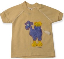 1981 Kids Shirt Camel Applique Short Sleeve Size 2T Krazy Kritters 1980s Vintage