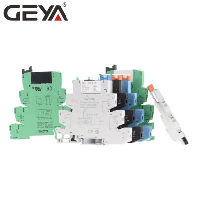 GEYA Modulo relè slim per PLC PLC 12/24 V AC/DC modulo relè base spessore 6,2 mm