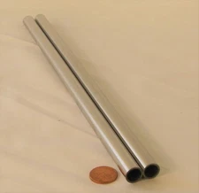 2x Pack of 2 Stainless Steel Tubes Tubing Length 12" Out Dia 10mm OD 3/8" ID 8mm