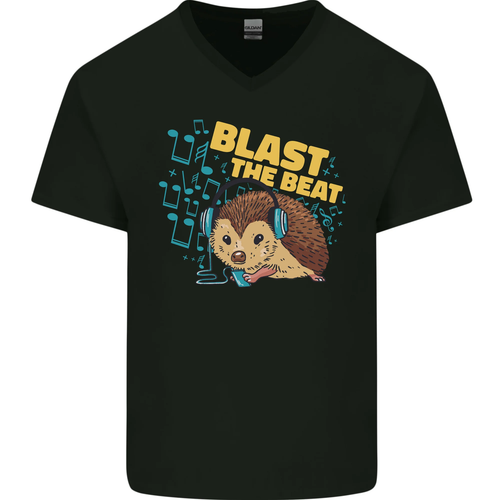 T-shirt Homme MAKAYA Motif DJ Et Casques - Noir, Coupe Oversize, 100% Coton, Neuf Avec étiquettes