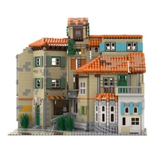 ZITIANYOUBUILD Italian-Style Mansion Corner Mansion 3365 Pieces Modular Building