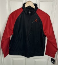 JORDAN JACKET RED BLACK YOUTH M MEDIUM WARM UP 50