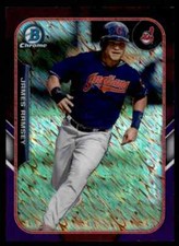 2015 Bowman Chrome Mini Purple Shimmer James Ramsey 121/250 Cleveland Indians