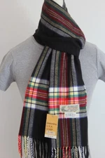 NEW Pashmina USA Corp Unisex Men Scarf Plaid White Red Green Warm Soft Trendy
