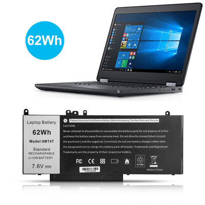 62WH 6MT4T High Capacity Battery for Dell Latitude E5470 E5570 E5270