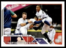 2023 Topps Series1 #174 Celebration in Seattle! CC, CL    Seattle Mariners