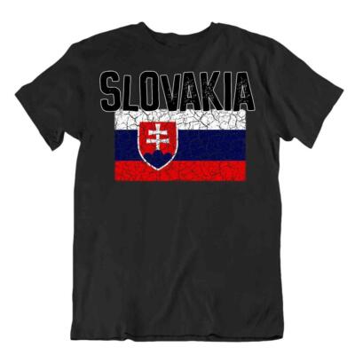 Slowakei Flagge T-Shirt Andenken Geschenk Patriot Tourismus Nationalstolz