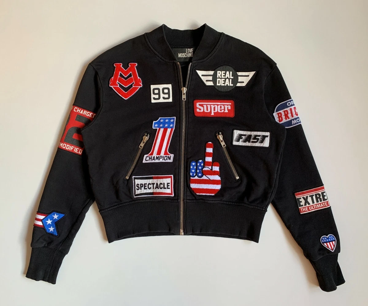 Love moschino bomber jacket best sale womens