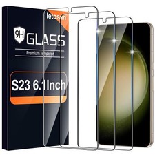 3Pack Protector de pantalla de vidrio dise ado solo para Galaxy S23