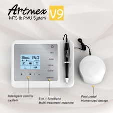 Artmex V9 MTS System Eyebrow Tattoo Pen Microblading Permanent Makeup Machine