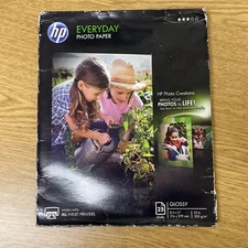 HP Everyday 8.5 x 11 Photo Paper, 25 Sheets, Glossy 
