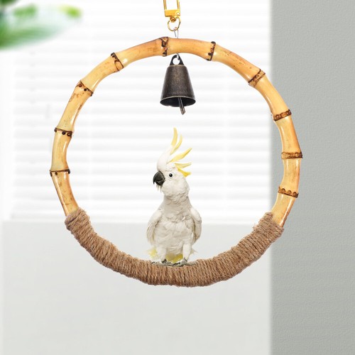 1PC Toy Bird Parakeet Toy Bird Swing Hanging Bird Swing for Birds Parrots Fun - Picture 5 of 12