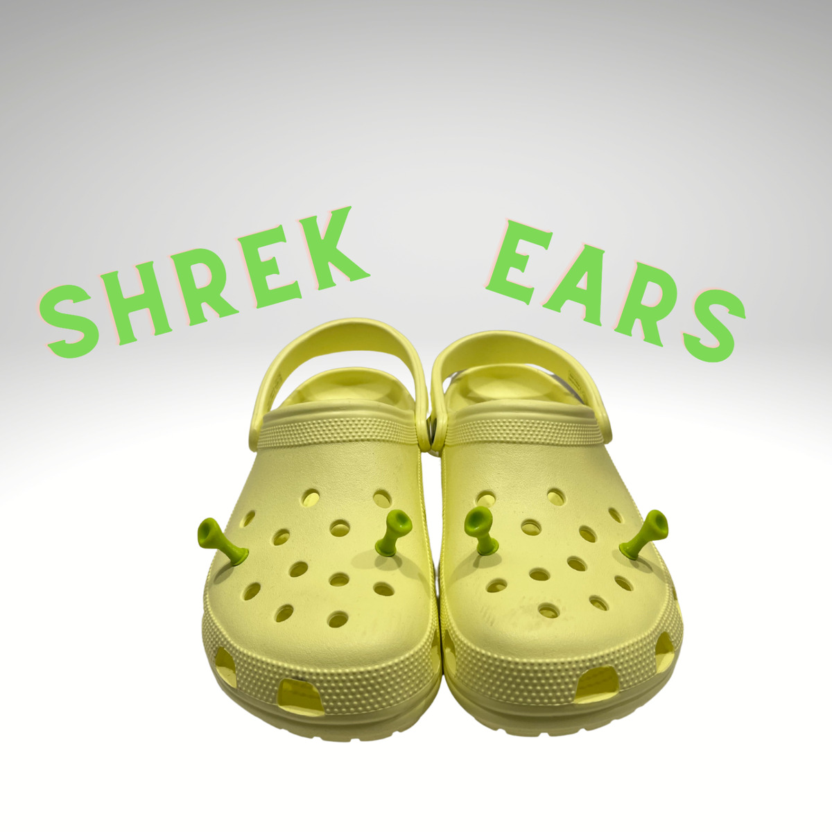 Bring out the Ogre in you - and dress like one too! With Shrek Crocs with  ears! Perfect for wearing around the house (or swamp) and out and…