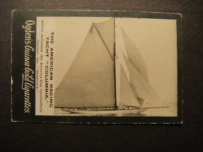 OGDENS GUINEA GOLD DIE AMERIKANISCHE RENNYACHT COLUMBIA AMERICA`S CUP SEGELN