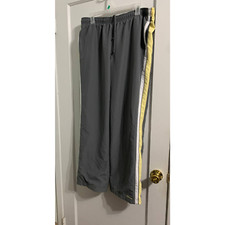 L Reebok gray fully lined track pant